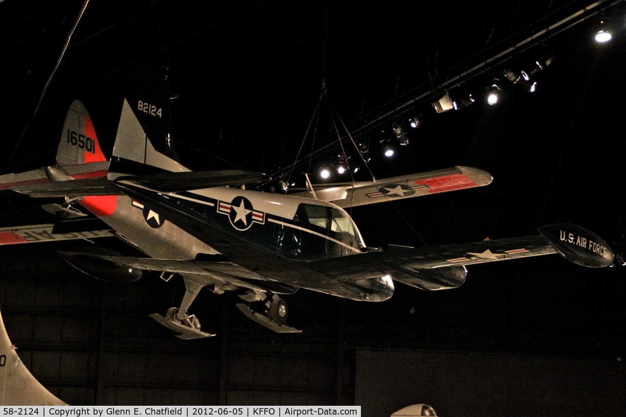58-2124, 1958 Cessna U-3A Blue Canoe (310A) C/N 38098, At the Air Force Museum
