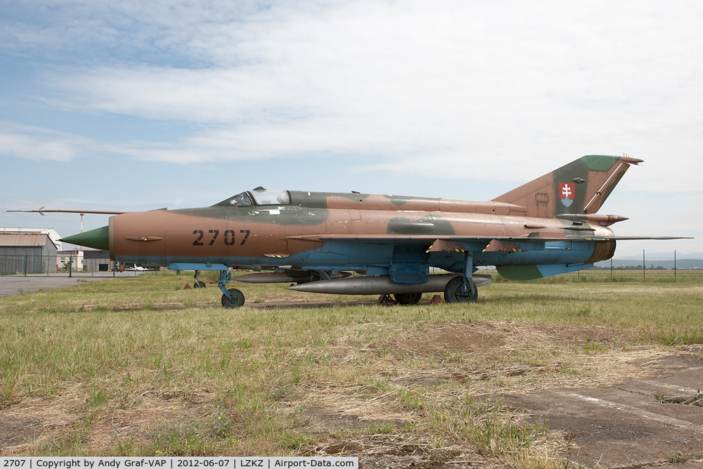 2707, Mikoyan-Gurevich MiG-21 C/N 2707, Slovak AF MIG21