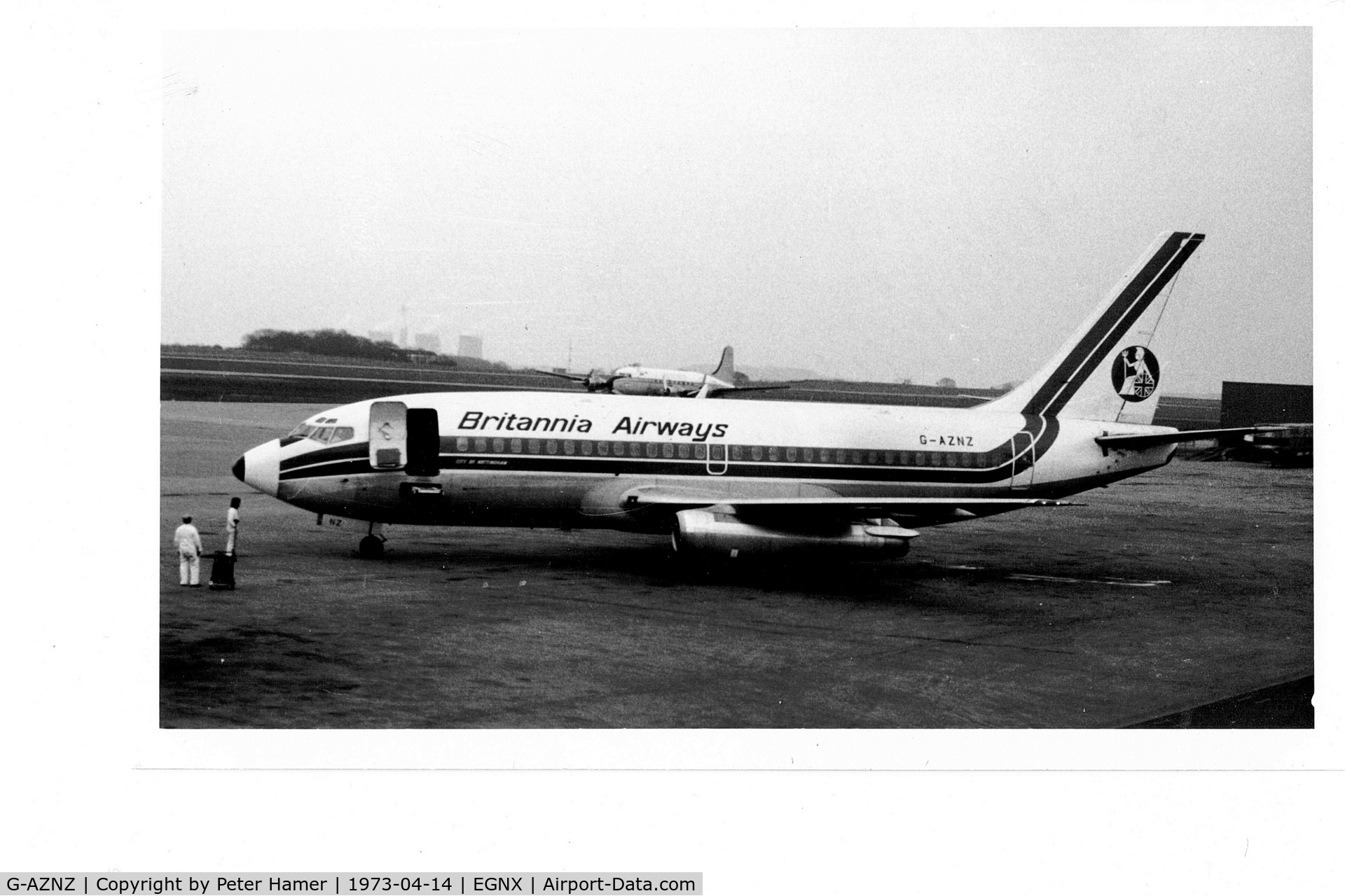 G-AZNZ, 1968 Boeing 737-222 C/N 19074, East Midlands