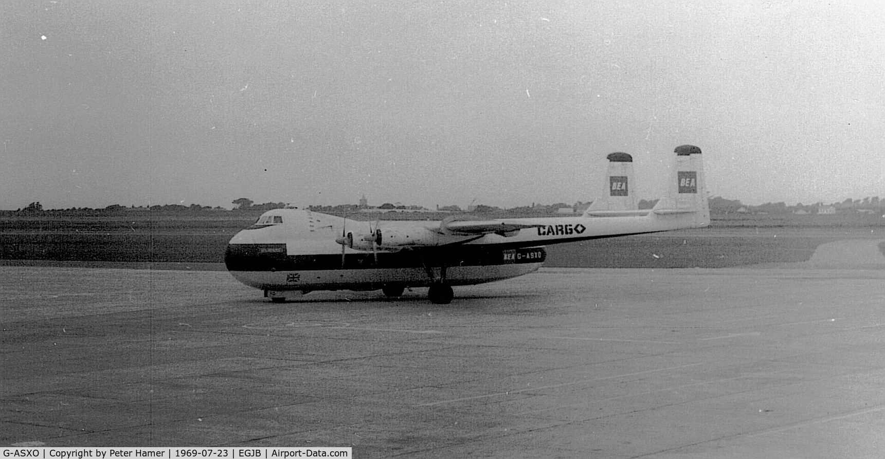 G-ASXO, 1965 Armstrong Whitworth AW650 Argosy 222 C/N 6803, Guernsey