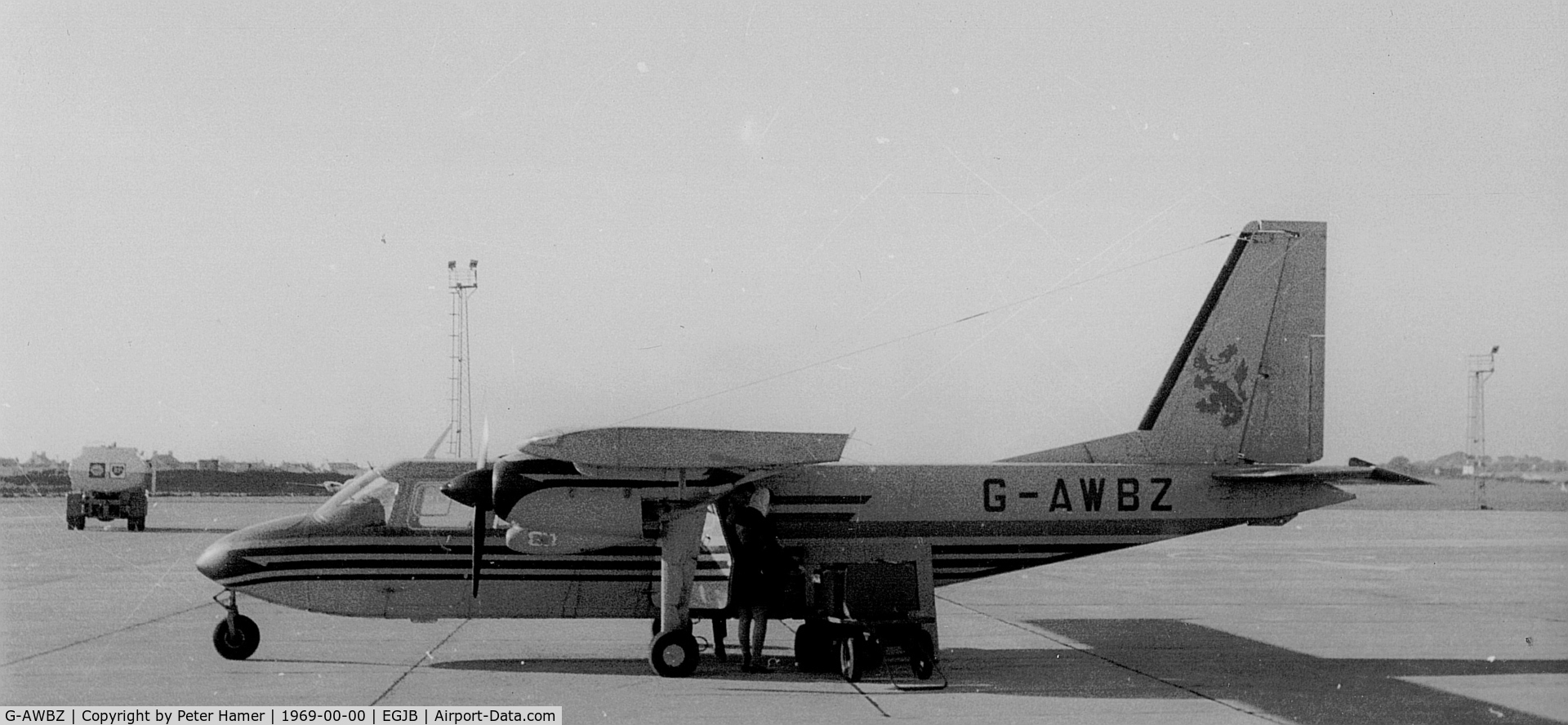 G-AWBZ, 1968 Britten-Norman BN-2A-8 Islander C/N 18, Guernsey 1969
