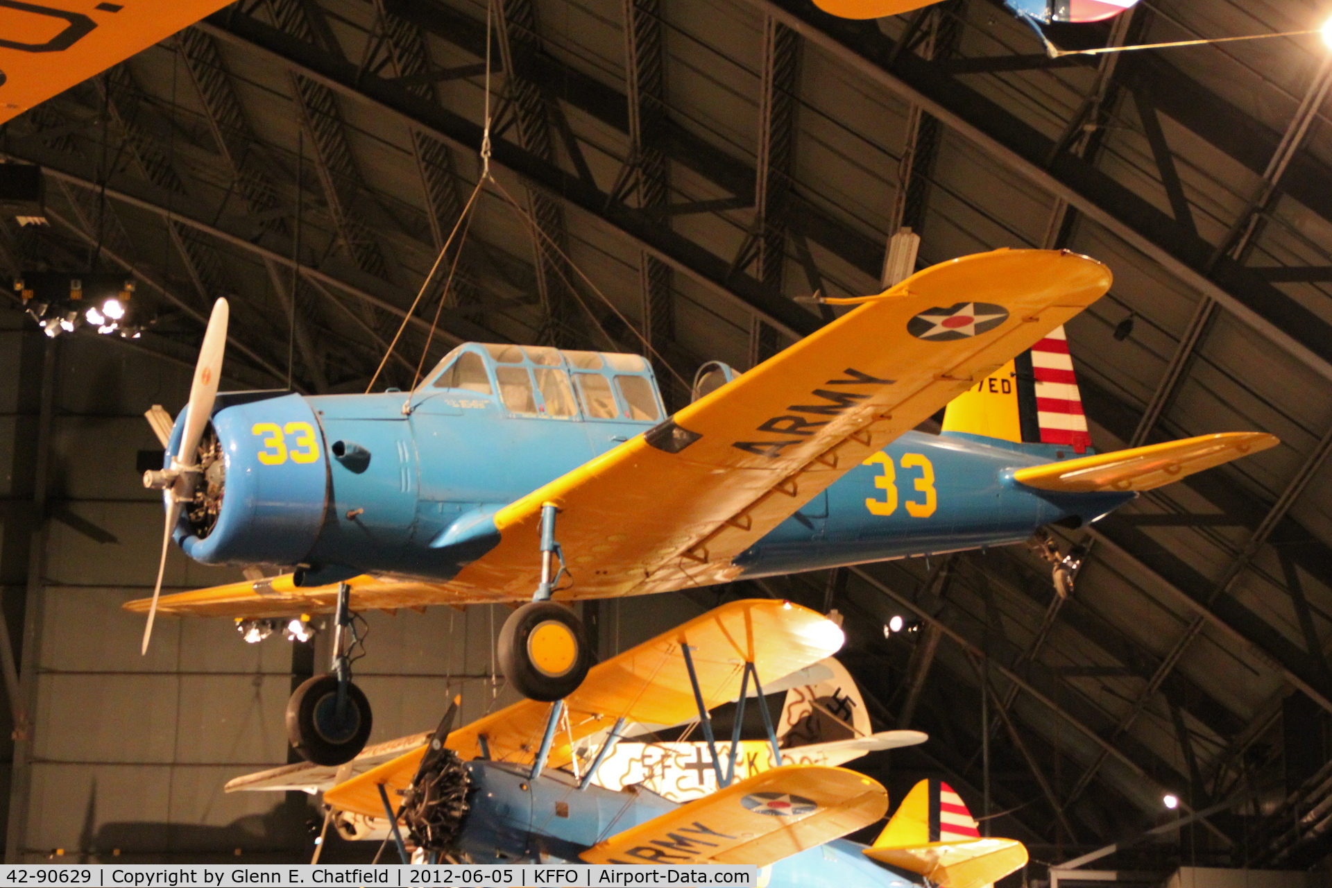 42-90629, 1942 Vultee BT-13B Valiant C/N 79-1706, At the Air Force Museum