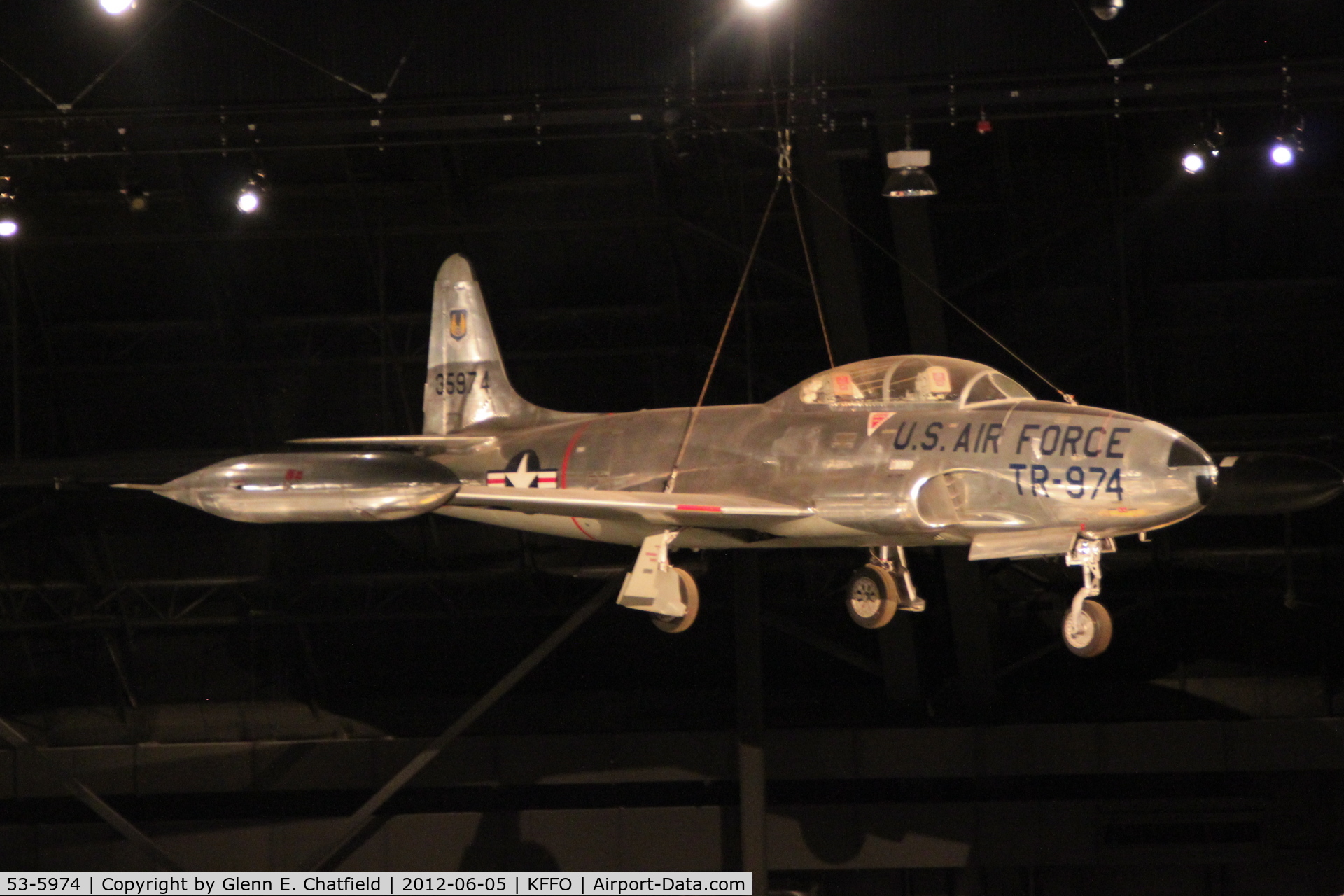53-5974, 1953 Lockheed T-33A-5-LO Shooting Star C/N 580-9456, At the Air Force Museum