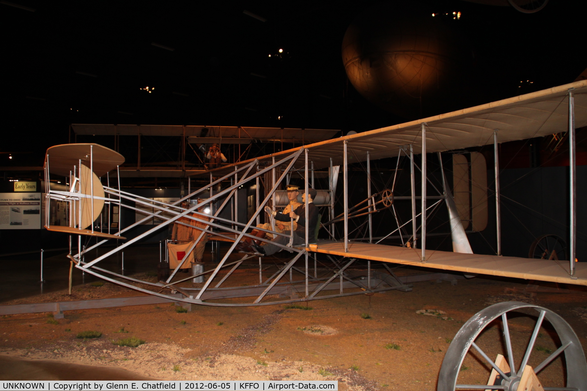 UNKNOWN, 1955 Wright 1909 Military Flyer C/N unknown, At the Air Force Museum.  Replica 1909 Military Flyer built by museum personnel in 1955, using engine donated by Orville Wright, and chains, sprockets and propellers donated by heirs of the Wright estate.