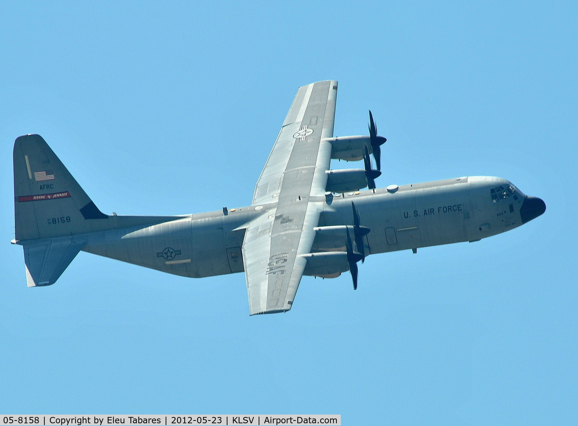 05-8158, 2005 Lockheed Martin C-130J-30 Super Hercules C/N 382-5573, Taken over Nellis Air Force Base, Nevada.