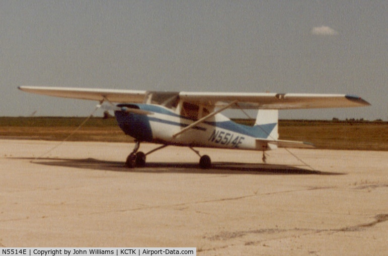 N5514E, 1958 Cessna 150 C/N 17014, Canton, IL 6-8-1983