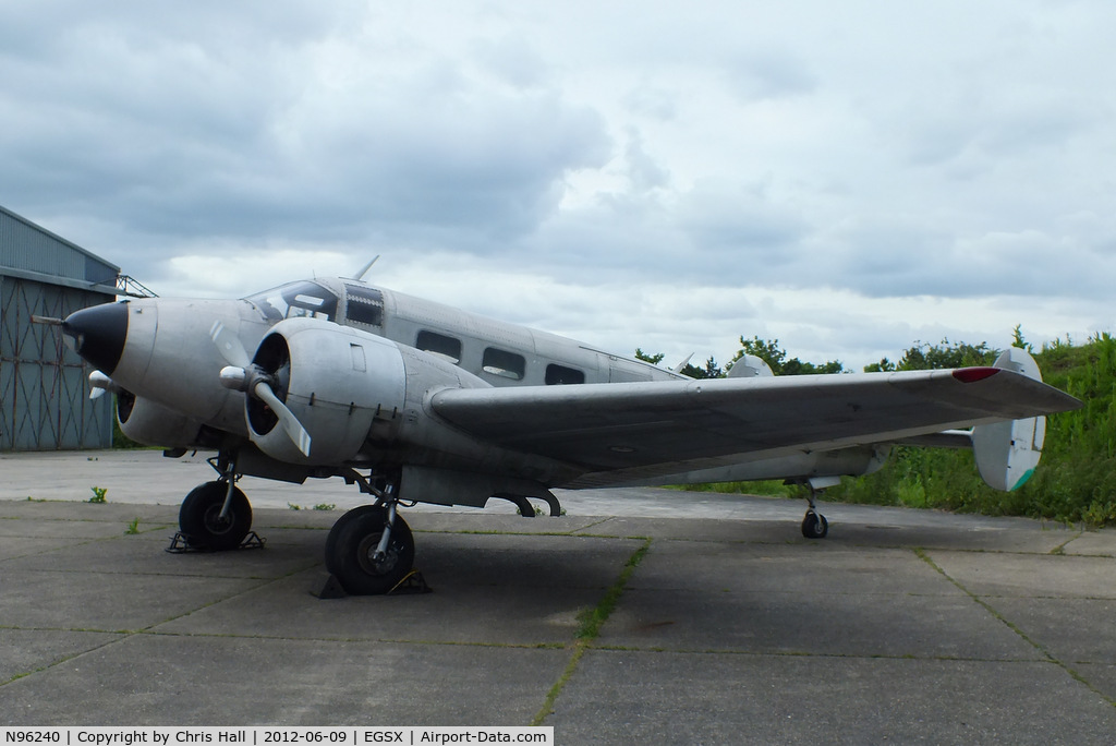 N96240, 1952 Beech D18S (Mk.3TM) C/N CA-159 (A-759), stored at North Weald