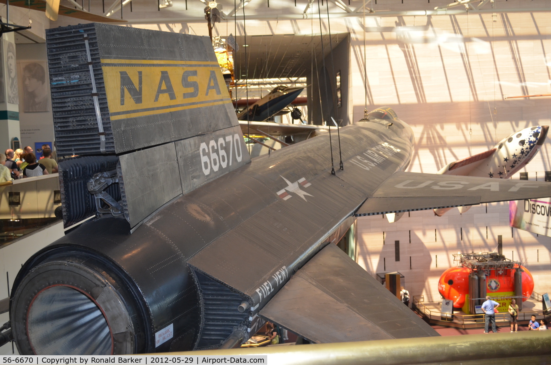 56-6670, 1956 North American X-15A C/N 240-1, Air and Space Museum