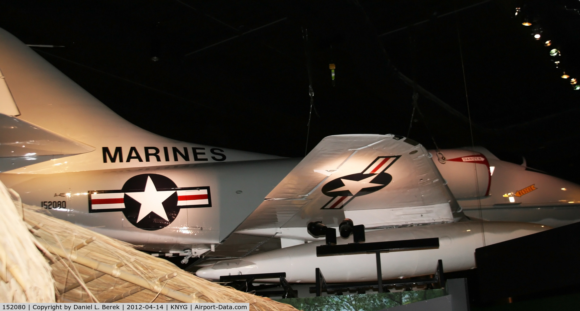 152080, Douglas A-4E Skyhawk C/N 13468, This Skyhawk is part of the Vietnam War exhibit at the National Museum of the Marine Corps.