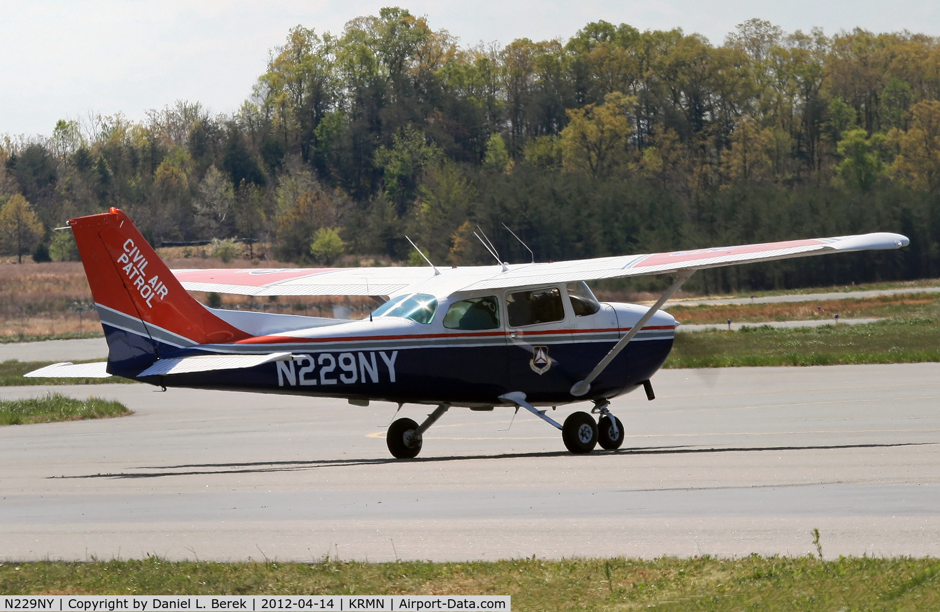N229NY, 1978 Cessna 172N C/N 17271323, Resplendent in her CAP uniform, this Skyhawk is returning home to Maxwell AFB in Alabama.