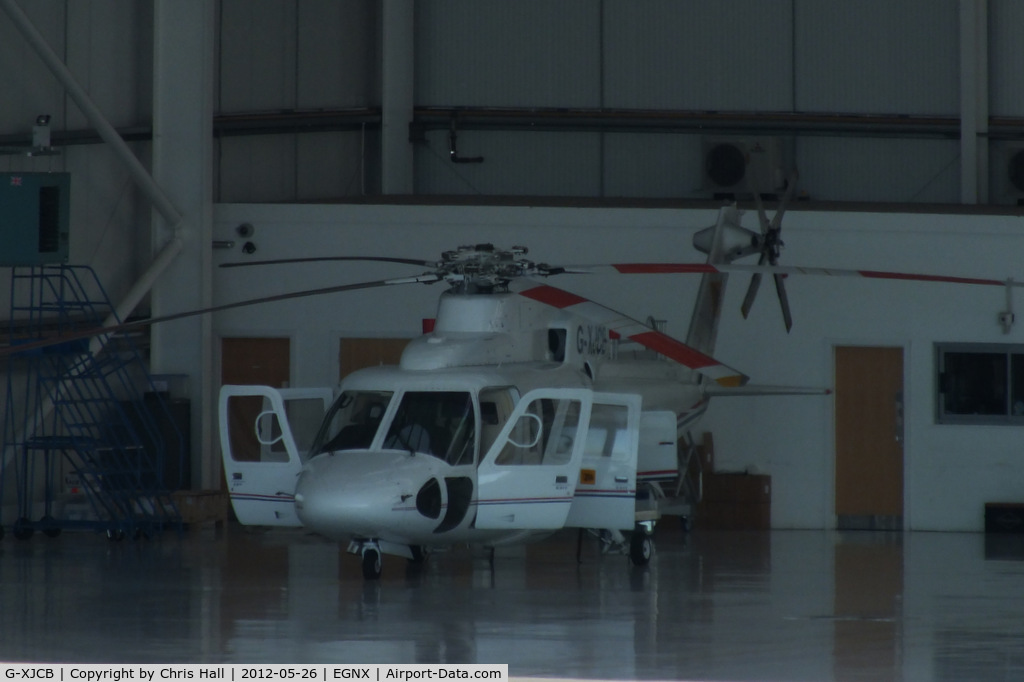 G-XJCB, 2006 Sikorsky S-76C C/N 760616, inside the JCB hangar