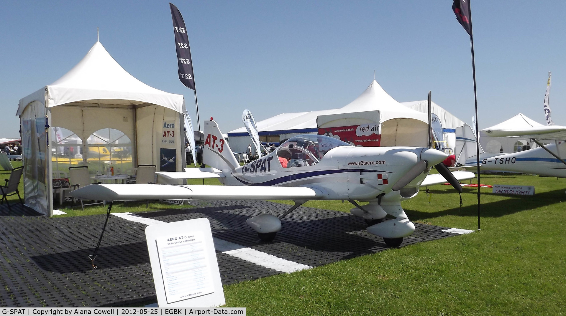 G-SPAT, 2003 Aero AT-3 R100 C/N AT3-008, G-SPAT at AeroExpo, Sywell 2012.