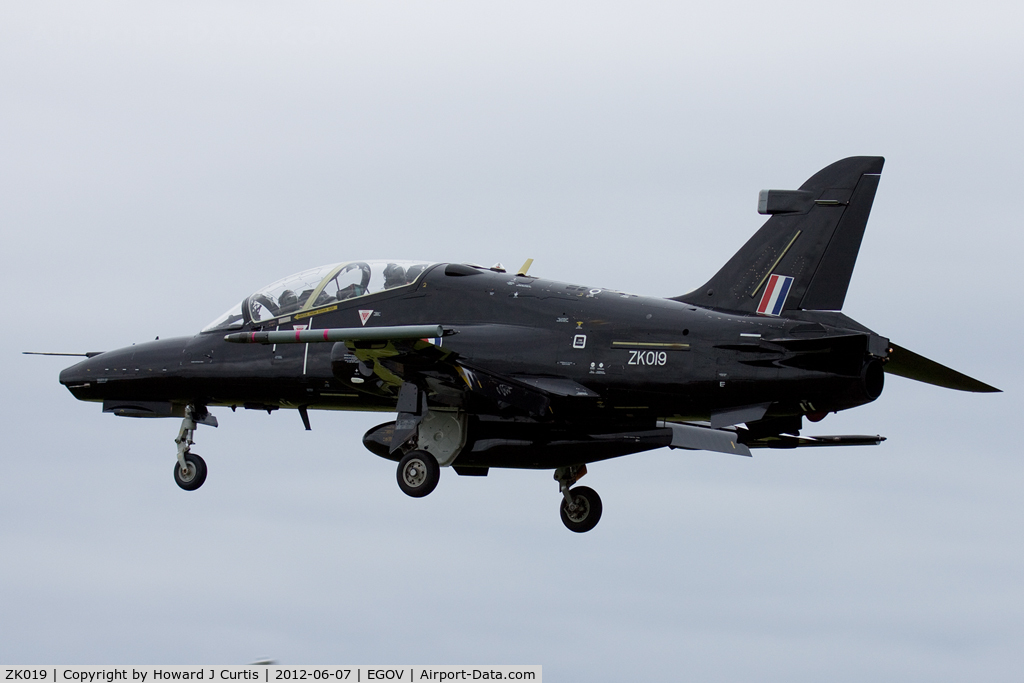 ZK019, 2008 British Aerospace Hawk T2 C/N RT010/1248, Operated by 4(R) Sqn/4 FTS.