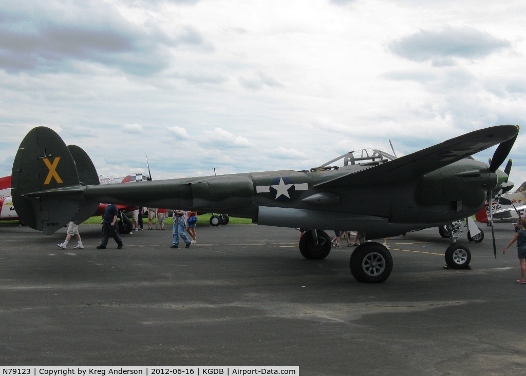 N79123, 1945 Lockheed P-38L-5 Lightning C/N 422-8235, 2012 Ray Fagen Memorial Airshow