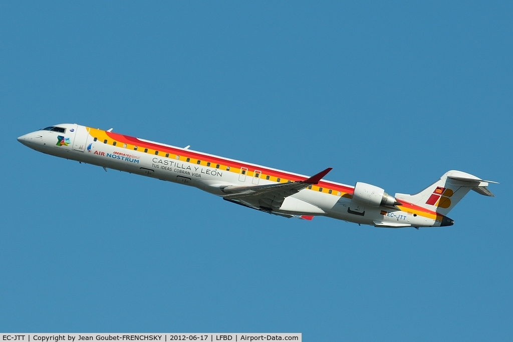EC-JTT, 2006 Bombardier CRJ-900 (CL-600-2D24) C/N 15074, take 05 to Madrid