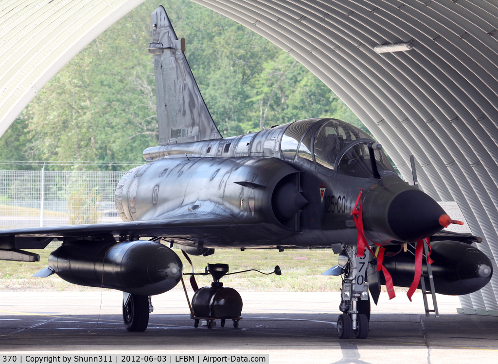 370, Dassault Mirage 2000N C/N 374, Used as spare during LFBM Open Day 2012
