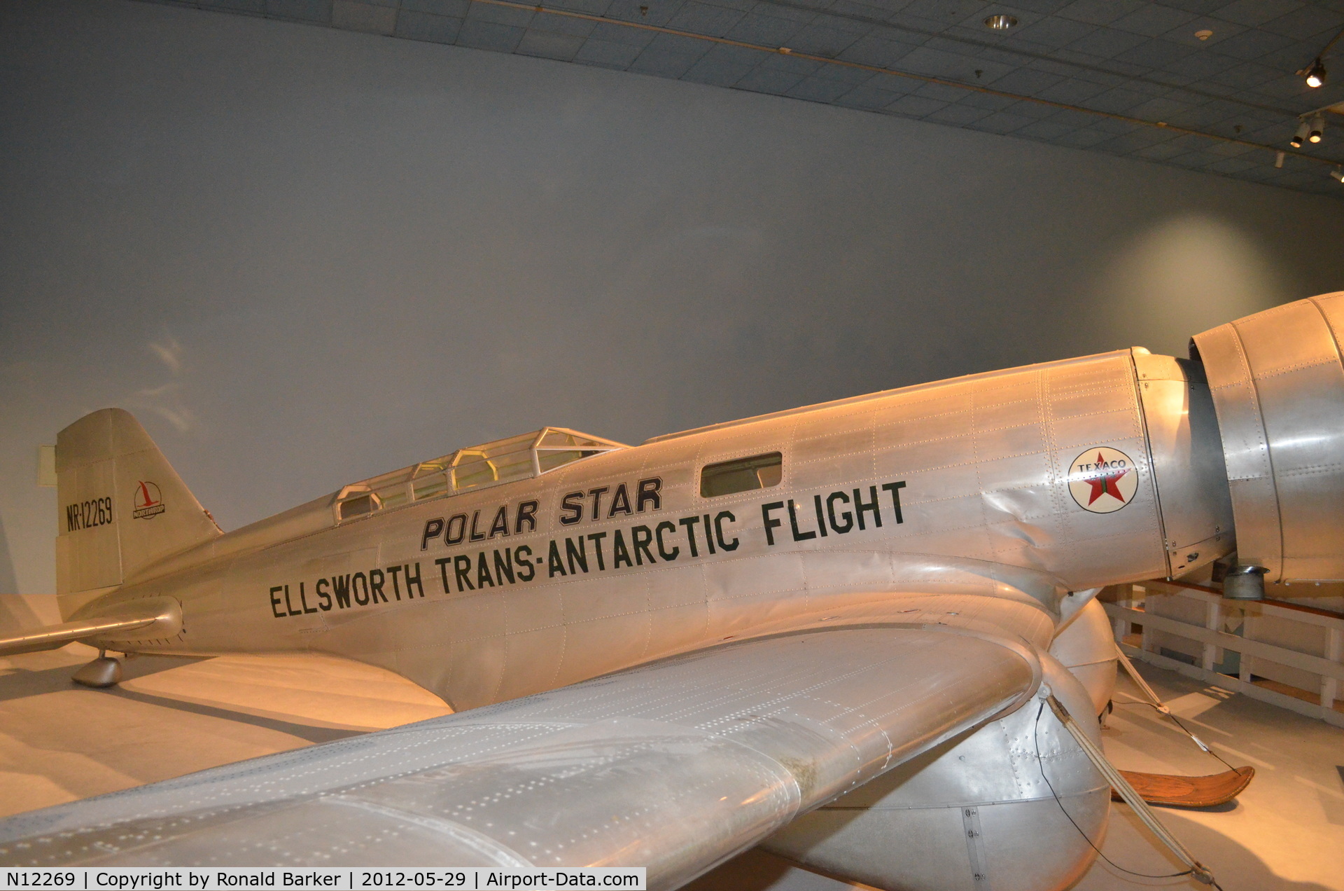 N12269, 1935 Northrop Gamma C/N 2, Air and Space Museum
