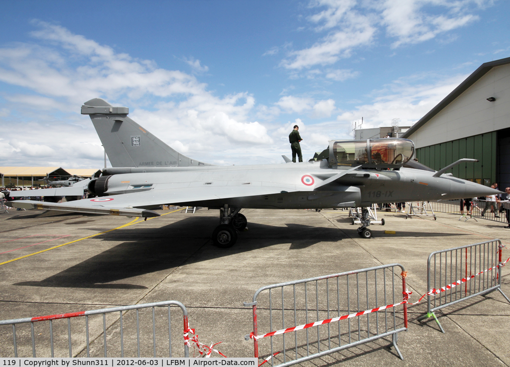 119, 2010 Dassault Rafale C C/N 119, Displayed during LFBM Open Day 2012... Recoded as 118-IX