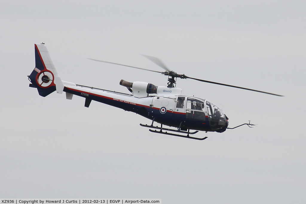 XZ936, Westland SA-341D Gazelle HT3 C/N WA1743, Operated by QinetiQ.