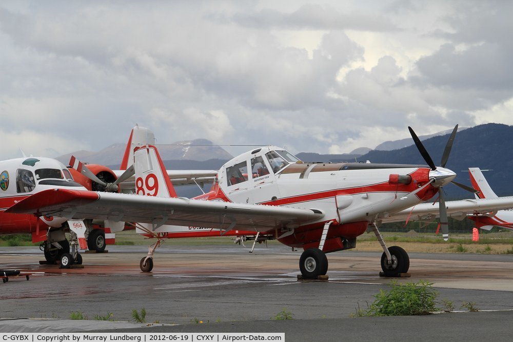 C-GYBX, 2011 Air Tractor AT-802F Fire Boss C/N 802-0416, On the Yukon Fire Services ramp at Whitehorse, Yukon.