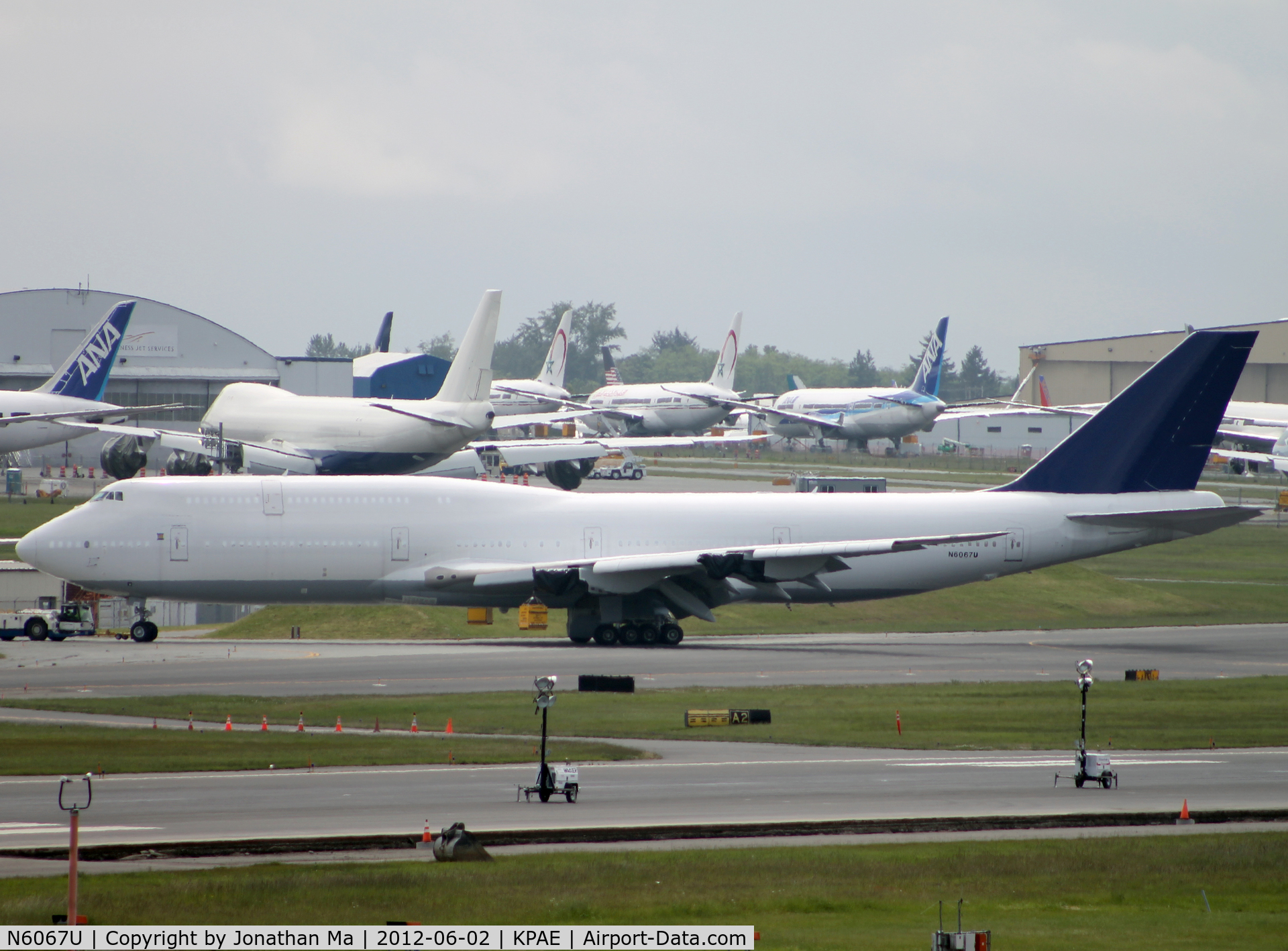N6067U, 2011 Boeing 747-830 C/N 37826, N6067U is now without engines
