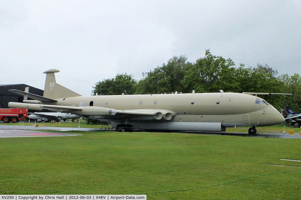 XV250, Hawker Siddeley Nimrod MR.2 C/N 8025, After retiring from RAF Kinloss, Nimrod XV250 arrived at the Yorkshire Air Museum on 13th April 2010