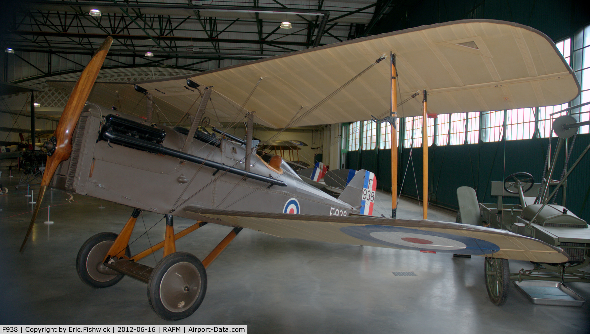 F938, Royal Aircraft Factory SE-5A C/N 687/2404, 3. F938  now in the new Grahame-White Factory Building at RAF Museum, Hendon.
