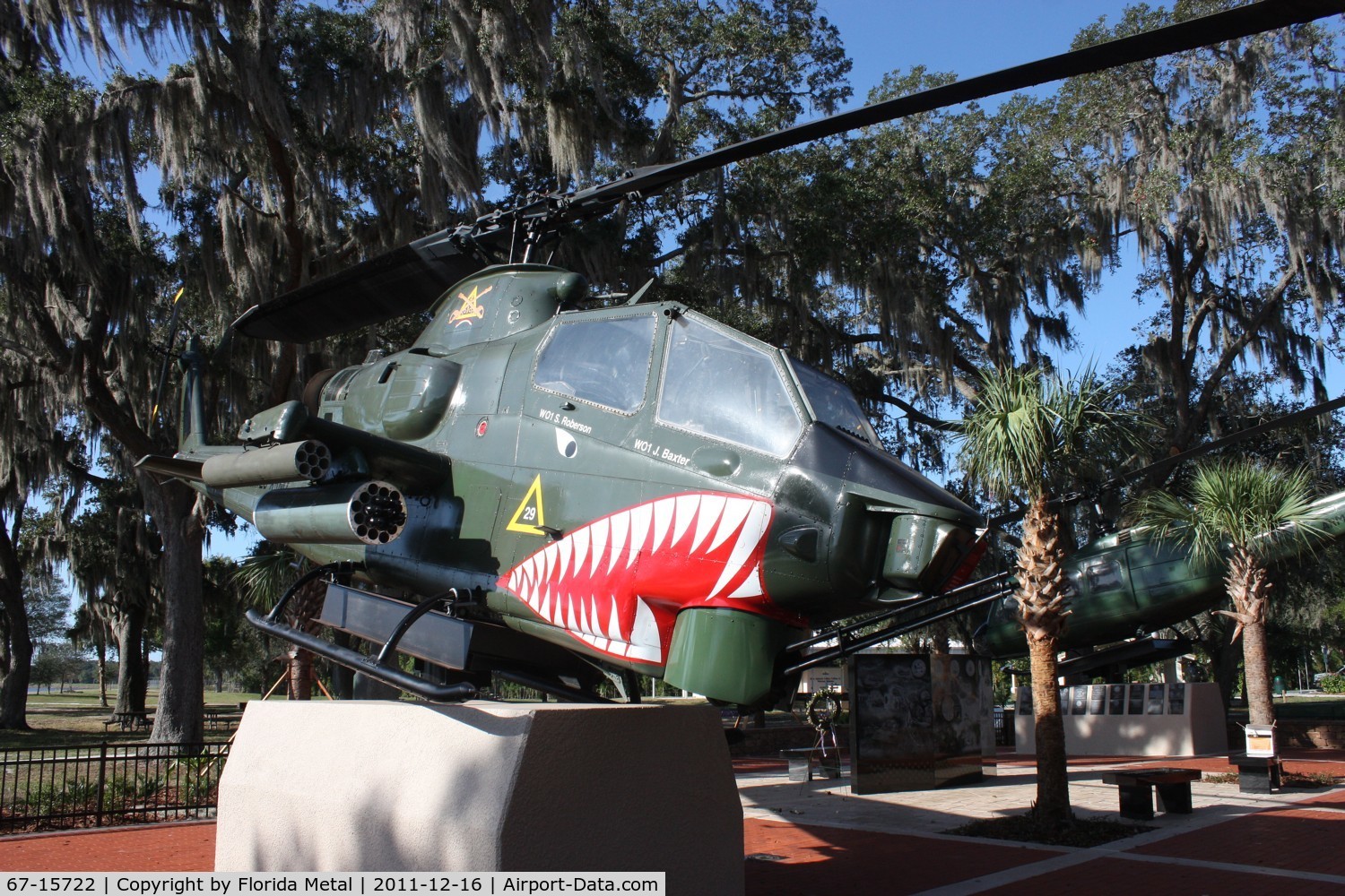 67-15722, 1967 Bell AH-1F Cobra C/N 20386, AH-1F Cobra at Veterans Park Tampa