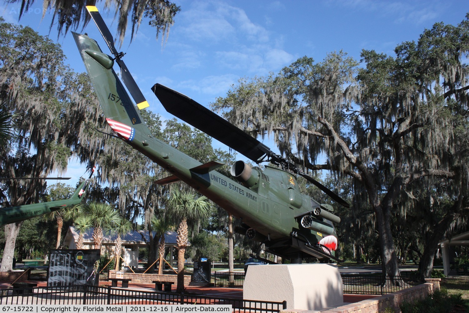 67-15722, 1967 Bell AH-1F Cobra C/N 20386, Cobra at Veterans Park Tampa