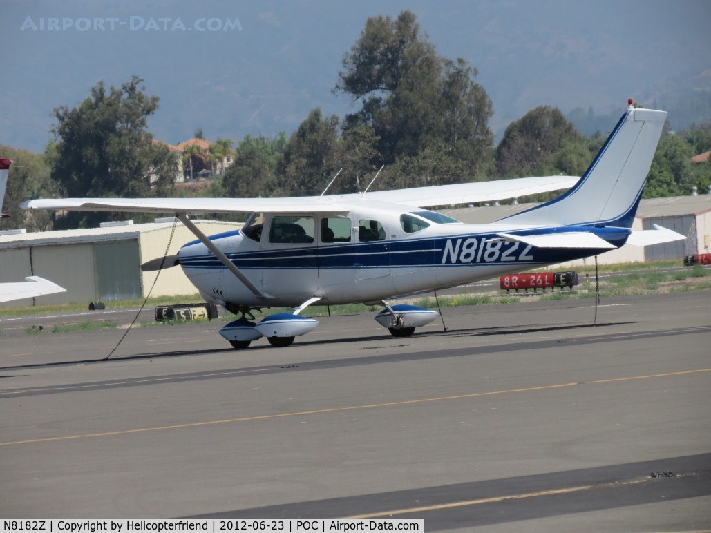 N8182Z, 1963 Cessna 210-5(205) C/N 205-0182, Parked in transient parking