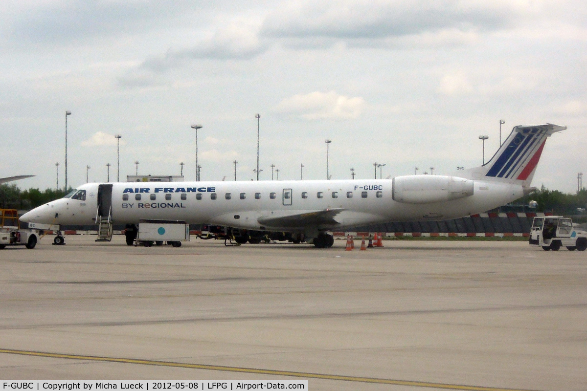 F-GUBC, 2002 Embraer ERJ-145LR (EMB-145LR) C/N 145556, At Charles de Gaulle