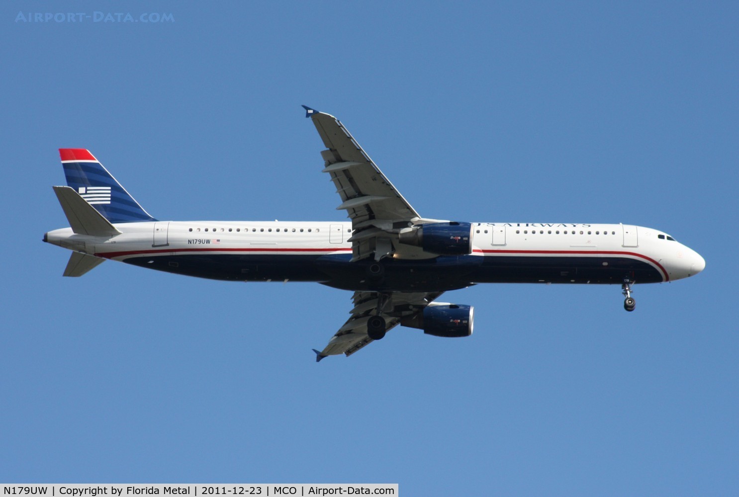 N179UW, 2001 Airbus A321-211 C/N 1521, US Airways A321