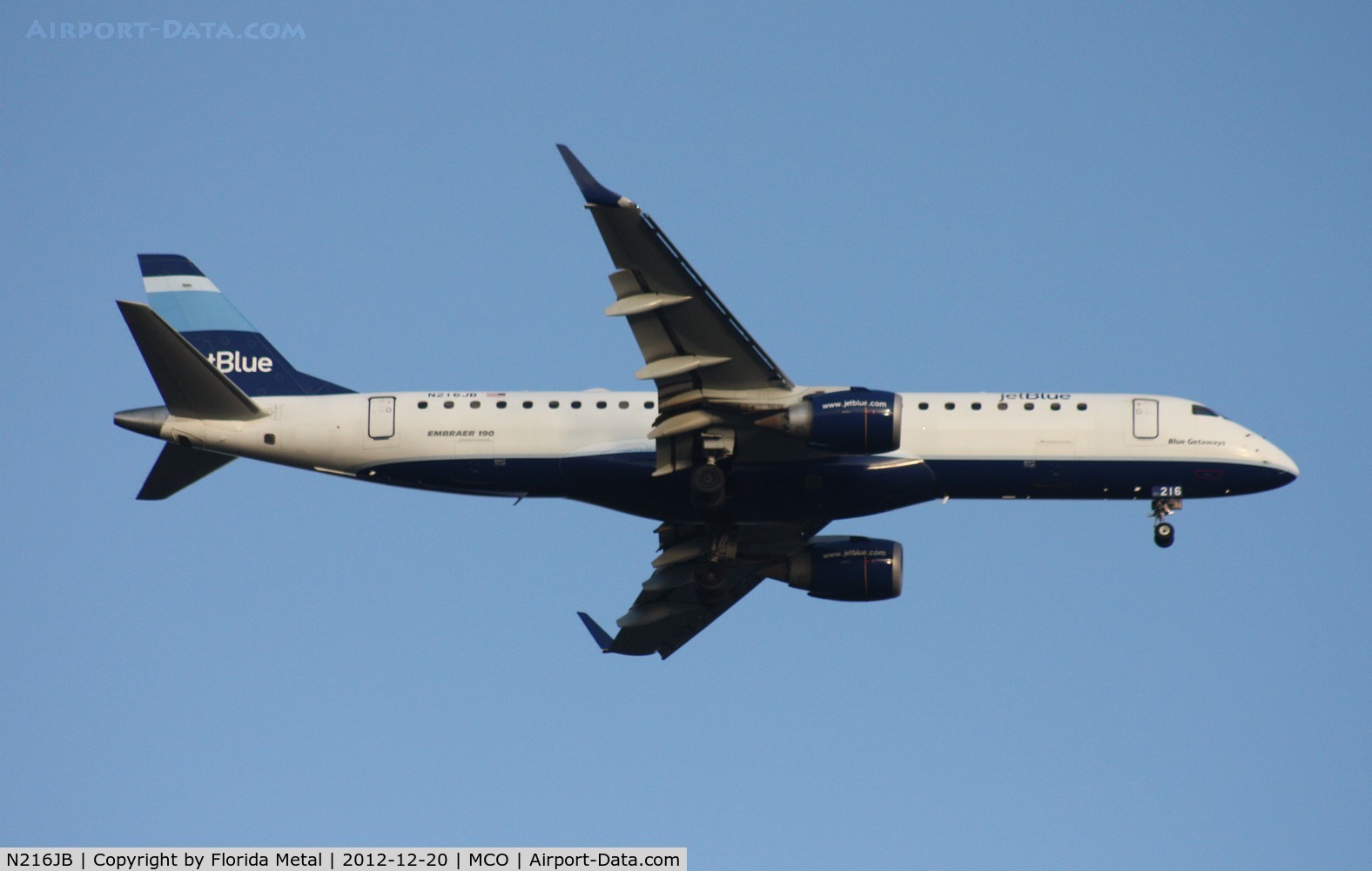 N216JB, 2006 Embraer 190AR (ERJ-190-100IGW) C/N 19000026, Jet Blue E190