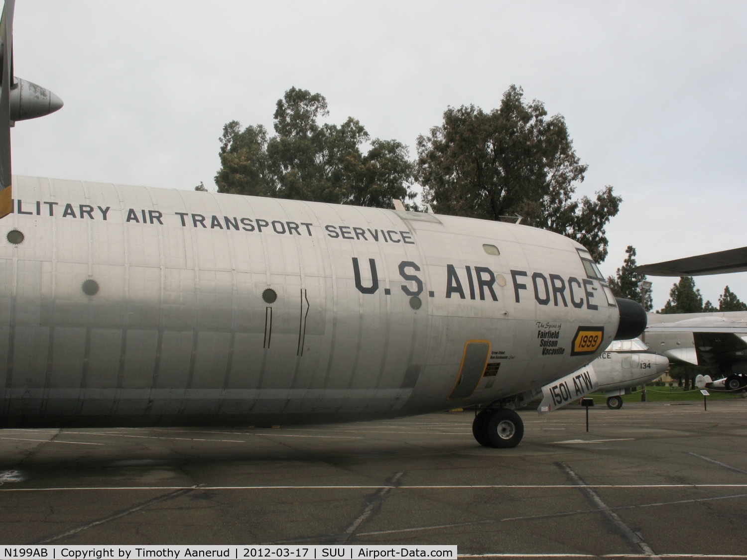 N199AB, 1956 Douglas C-133A Cargomaster C/N 561999 (45164), C-133A, Travis AFB