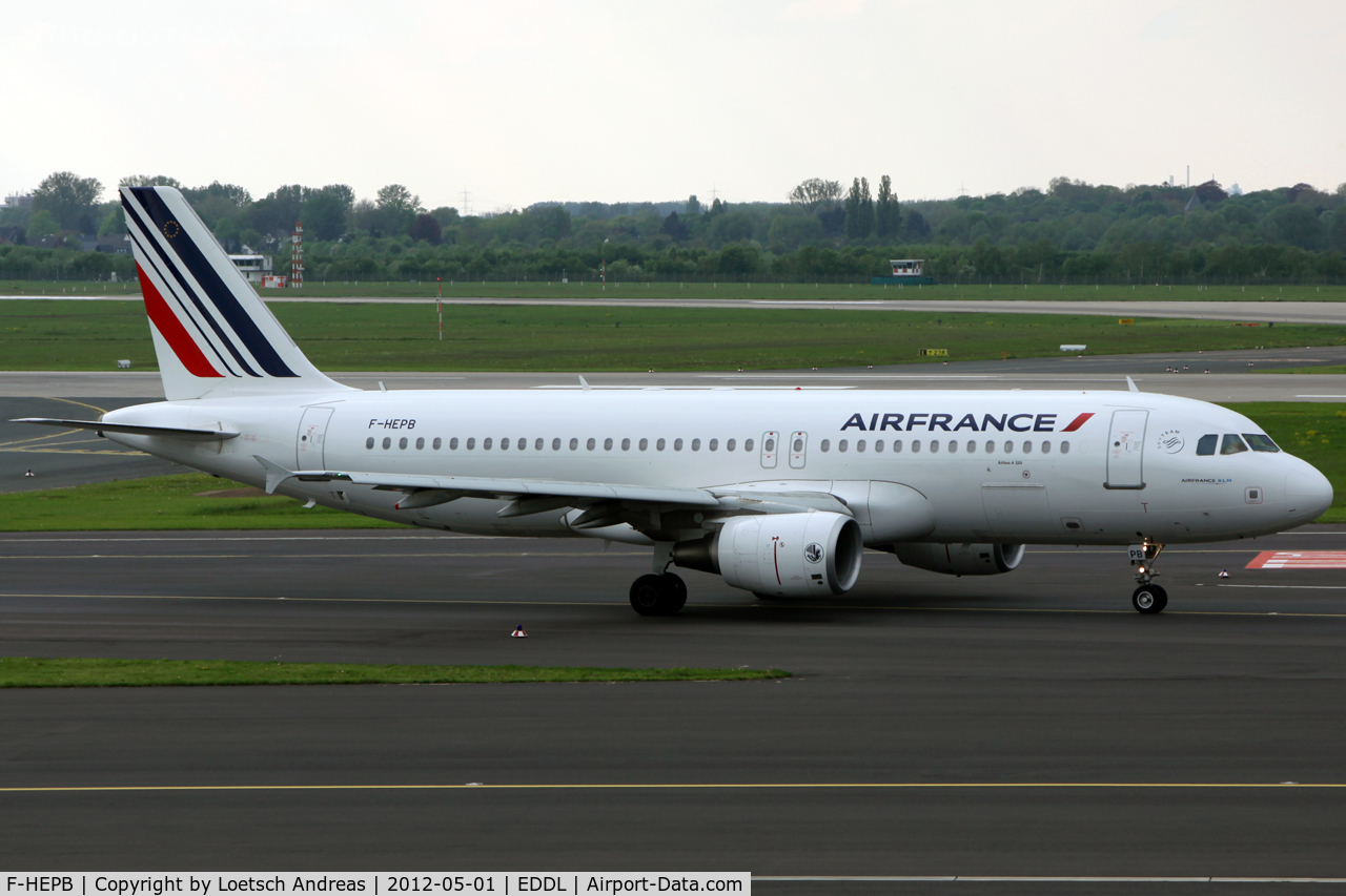 F-HEPB, 2010 Airbus A320-214 C/N 4241, AFR2207 Dusseldorf to Paris, Charles de Gaulle (CDG)