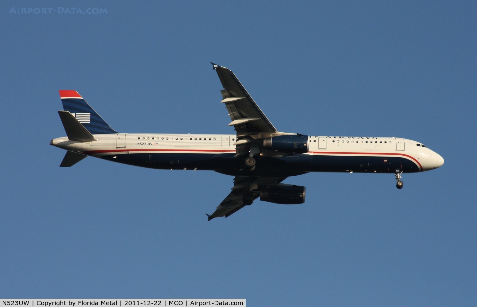 N523UW, 2009 Airbus A321-231 C/N 3960, US Airways A321