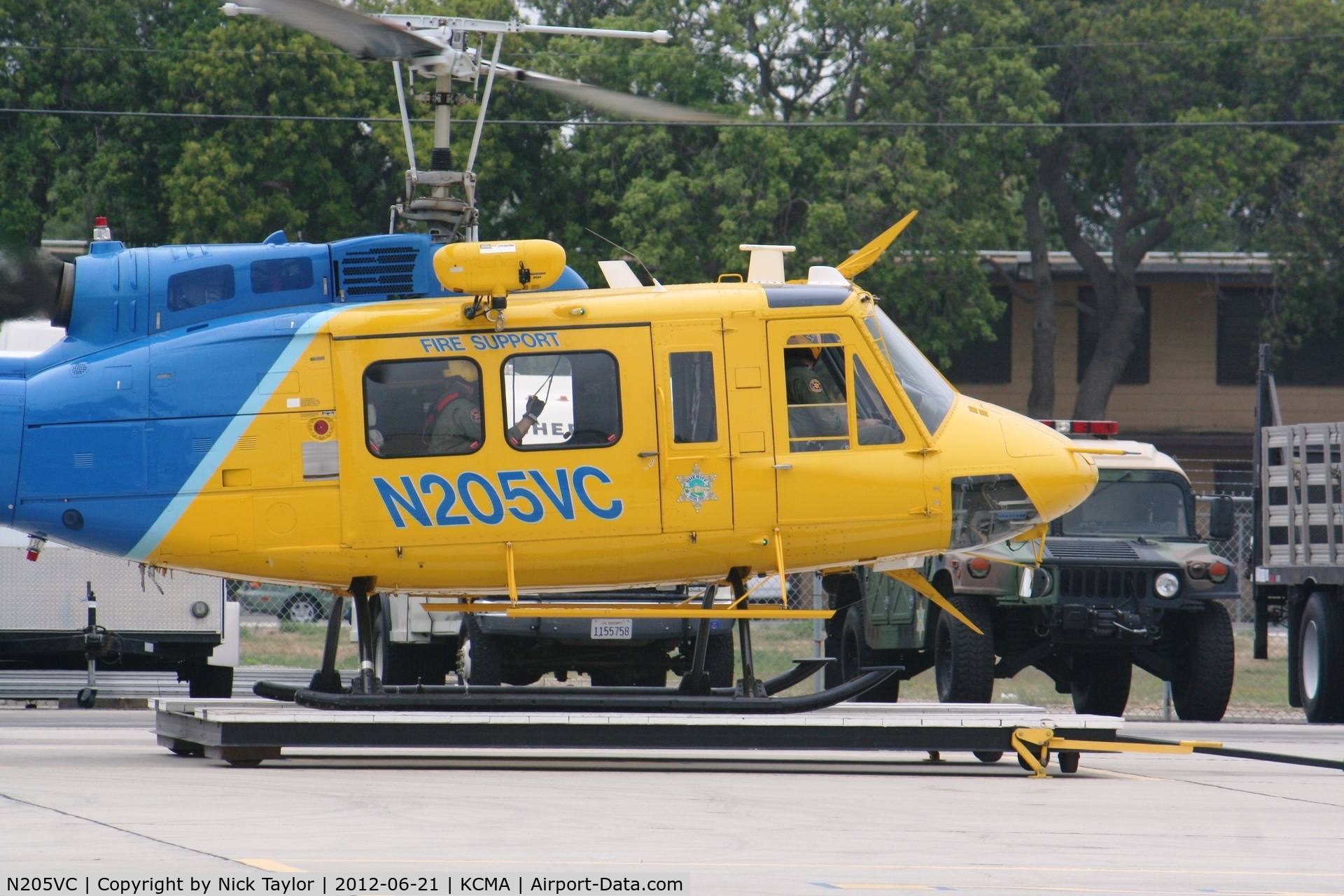N205VC, 1969 Bell 205A-1 C/N 30066, Copter 8 lifting off