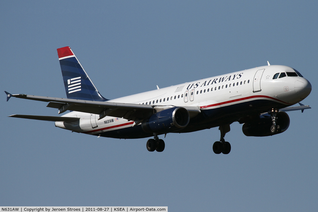 N631AW, 1990 Airbus A320-231 C/N 77, previous owned by America West
