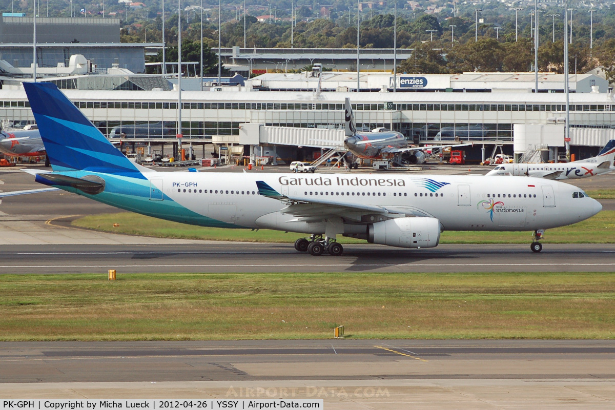 PK-GPH, 2009 Airbus A330-243 C/N 1020, At Sydney