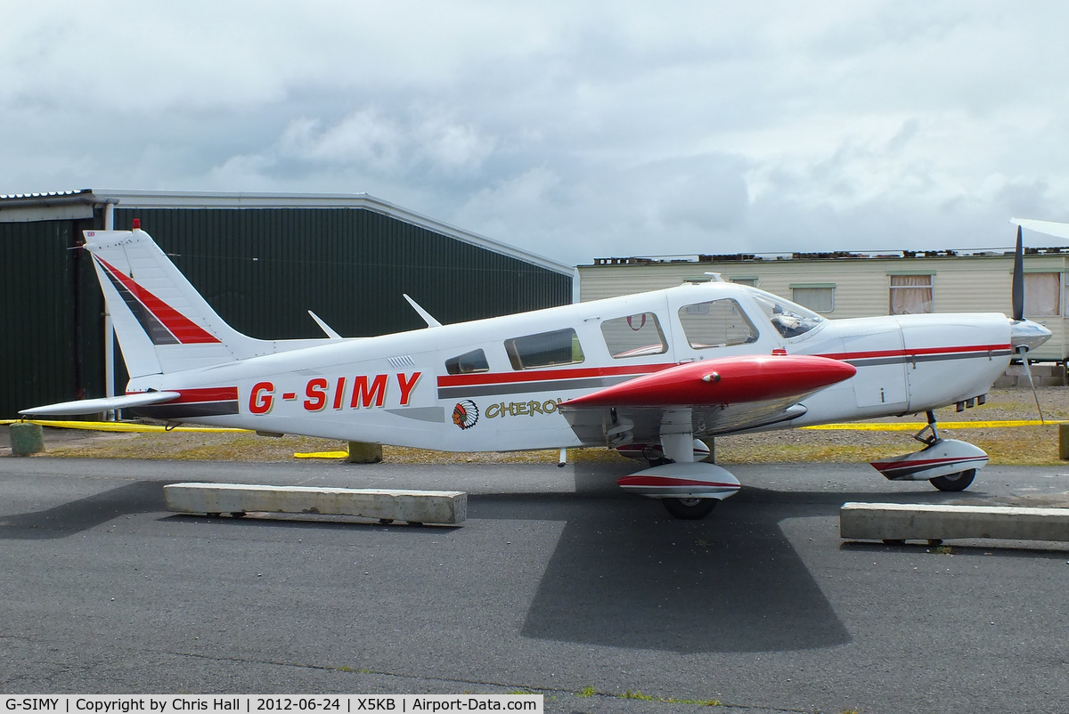 G-SIMY, 1976 Piper PA-32-300 Cherokee Six Cherokee Six C/N 32-7640082, at the Kirkbride flyin