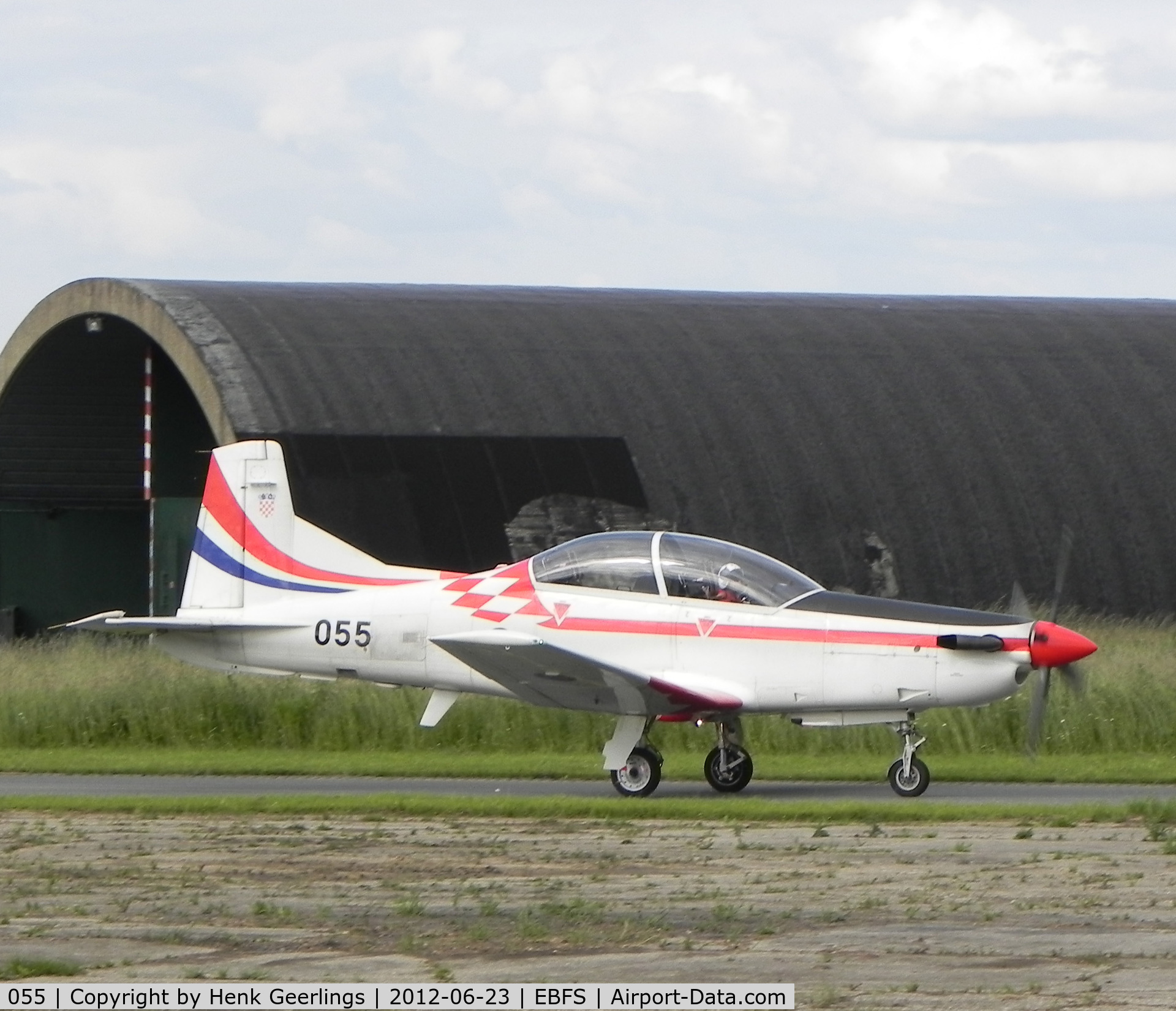 055, Pilatus PC-9M C/N 618, Florennes Internatioal Airshow , June 2012 , Wings of Storm Team , Croatia