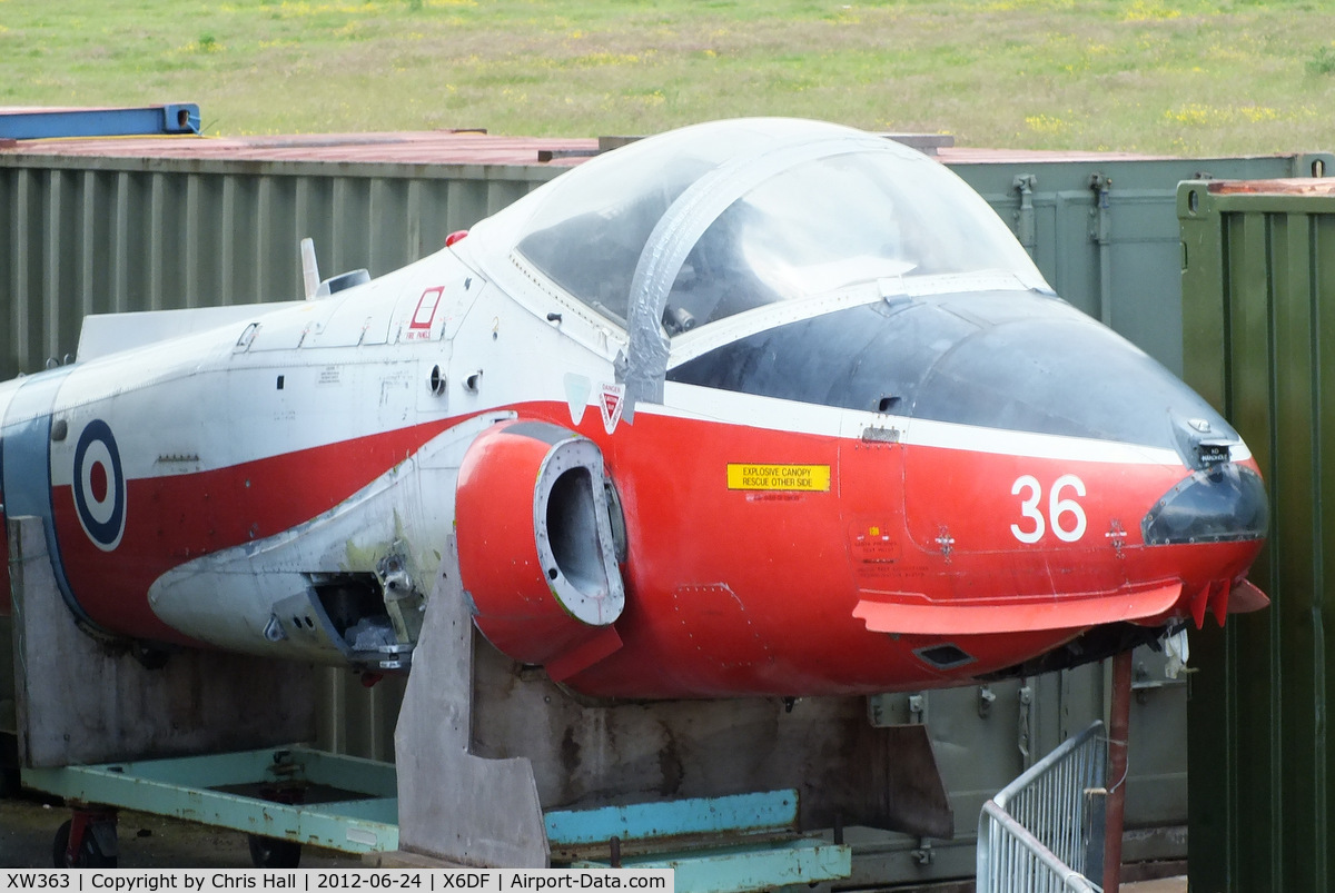 XW363, 1971 BAC 84 Jet Provost T.5 C/N EEP/JP/1013, at the Dumfries and Galloway Aviation Museum