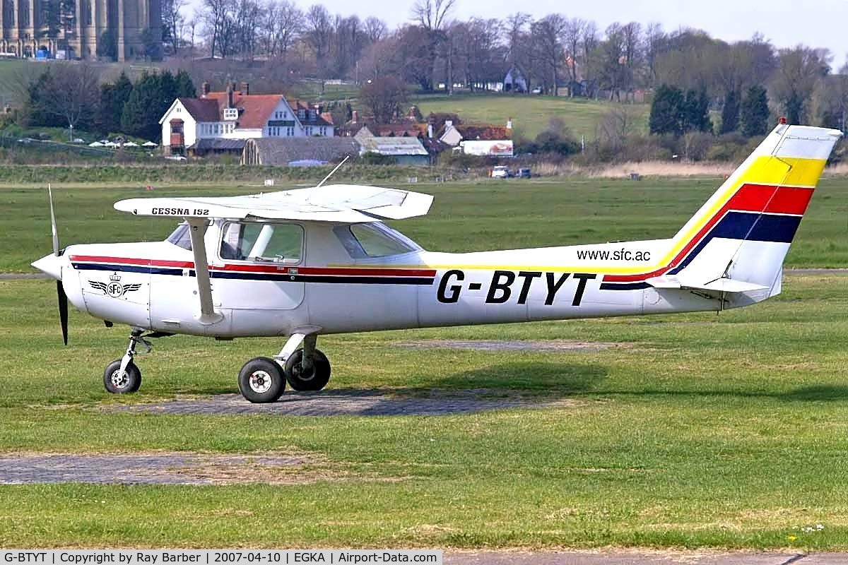 G-BTYT, 1978 Cessna 152 C/N 152-80455, Seen here at its home base of Shoreham~G.