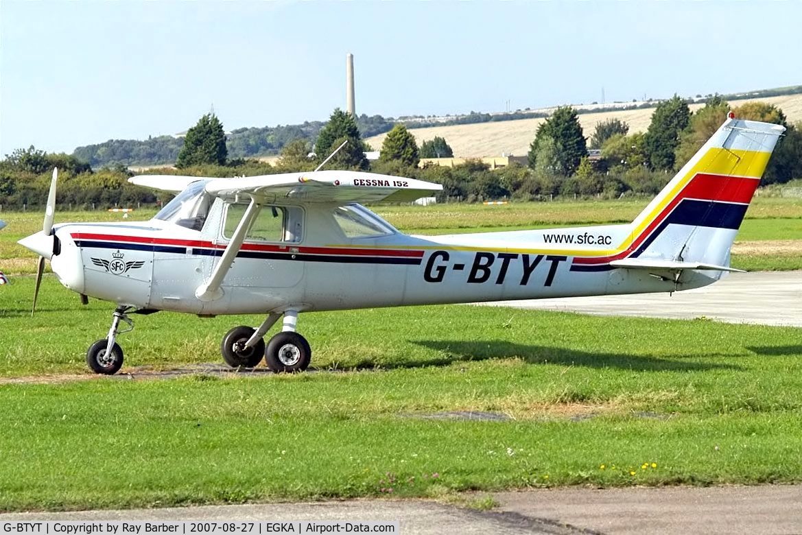 G-BTYT, 1978 Cessna 152 C/N 152-80455, Seen here at its home base of Shoreham~G