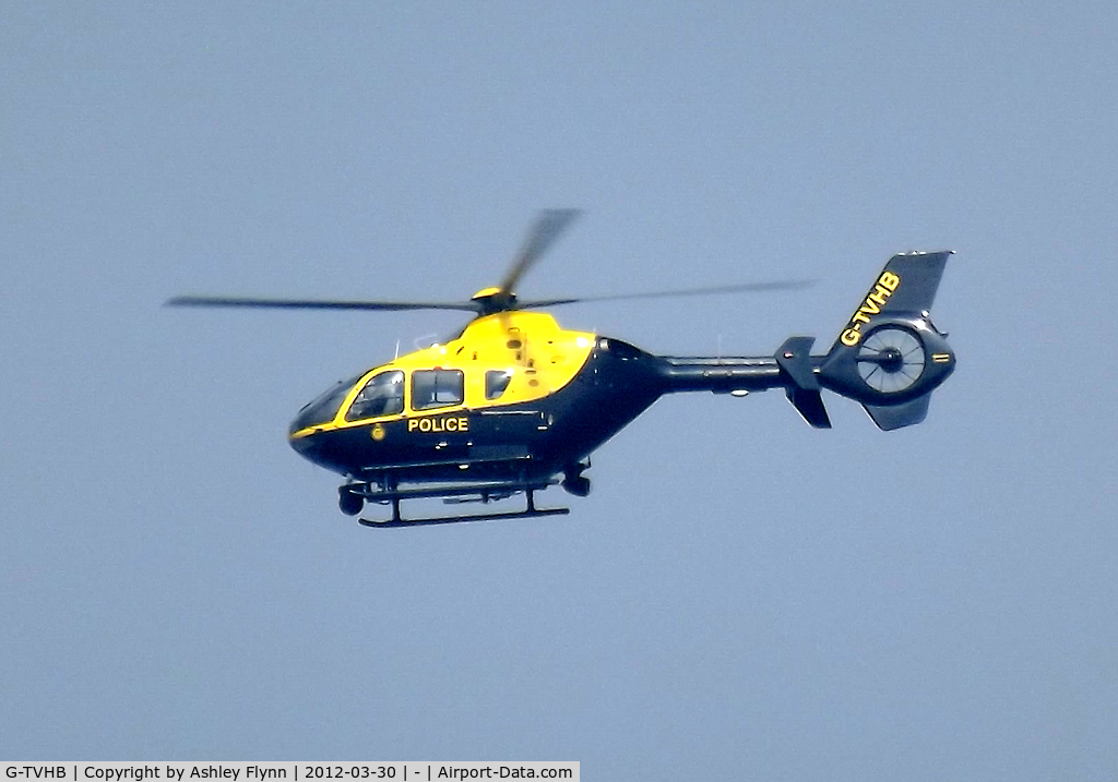 G-TVHB, 2010 Eurocopter EC-135P-2+ C/N 0874, Thames Valley Police air support unit hovering not far from my house.