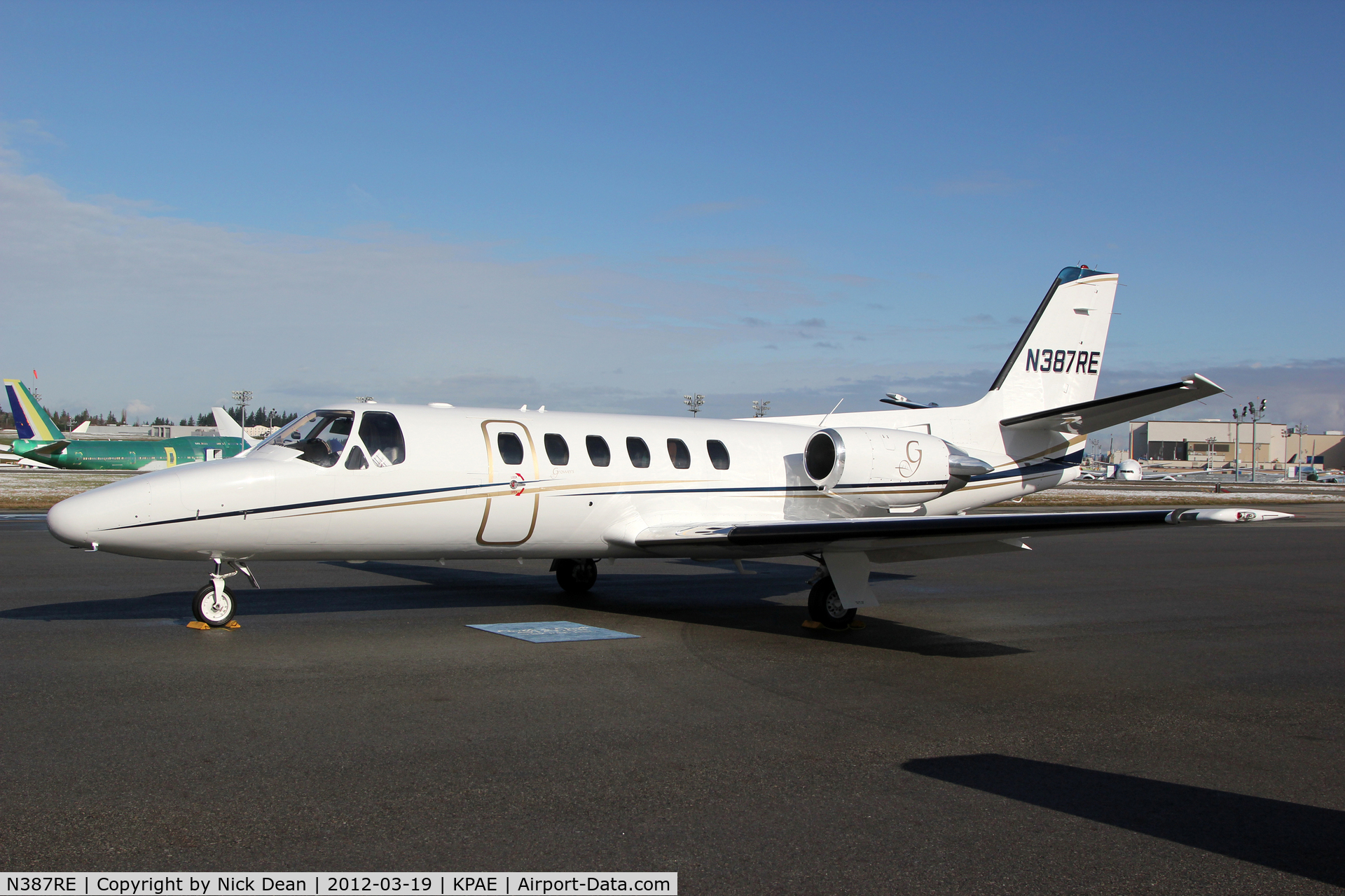 N387RE, Cessna 550 C/N 550-0575, KPAE/PAE