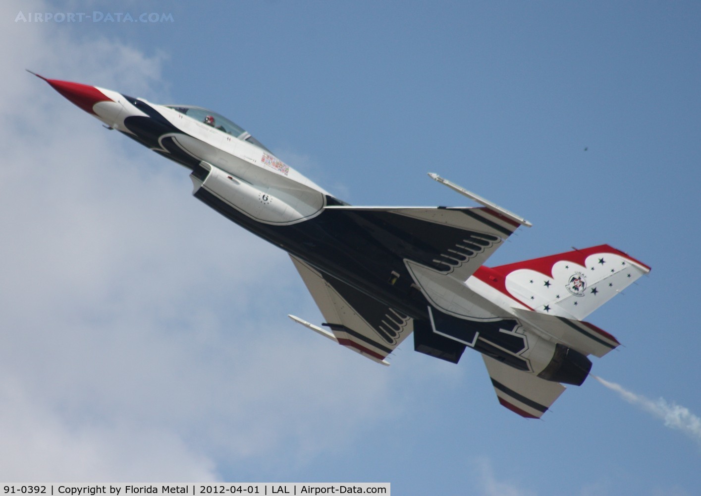 91-0392, 1993 General Dynamics F-16C Fighting Falcon C/N CC-90, Thunderbirds #6