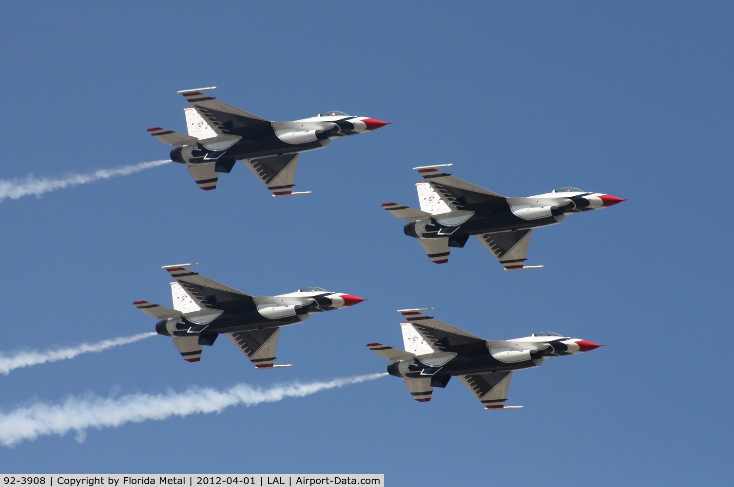 92-3908, 1992 General Dynamics F-16CM Fighting Falcon C/N CC-150, Thunderbirds #3