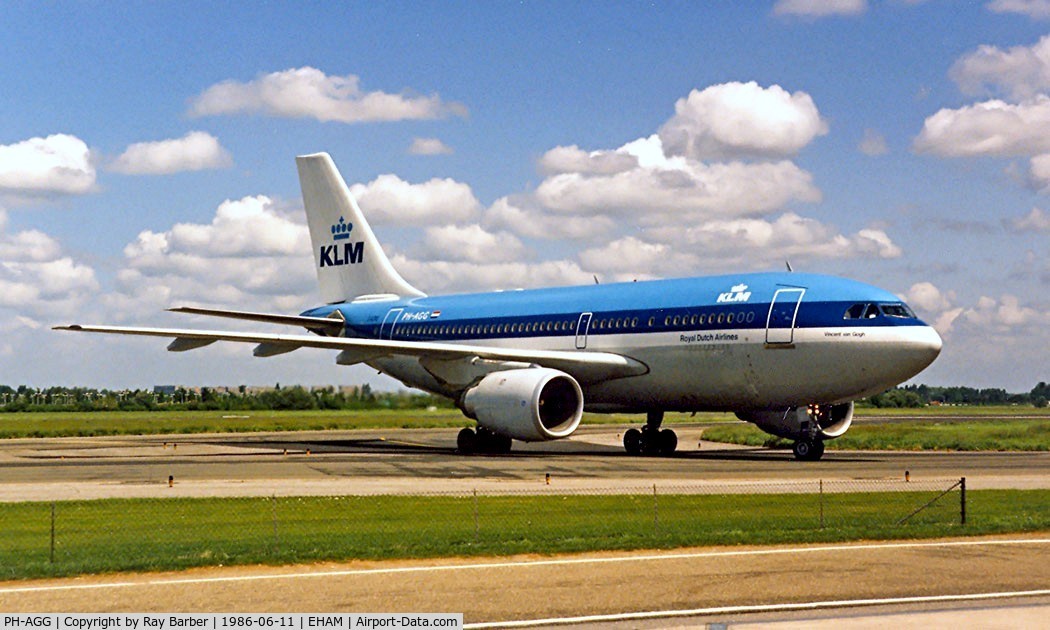 PH-AGG, 1985 Airbus A310-203 C/N 353, Airbus A310-203 [353] (KLM Royal Dutch Airlines) Schiphol~PH 11/06/1986
