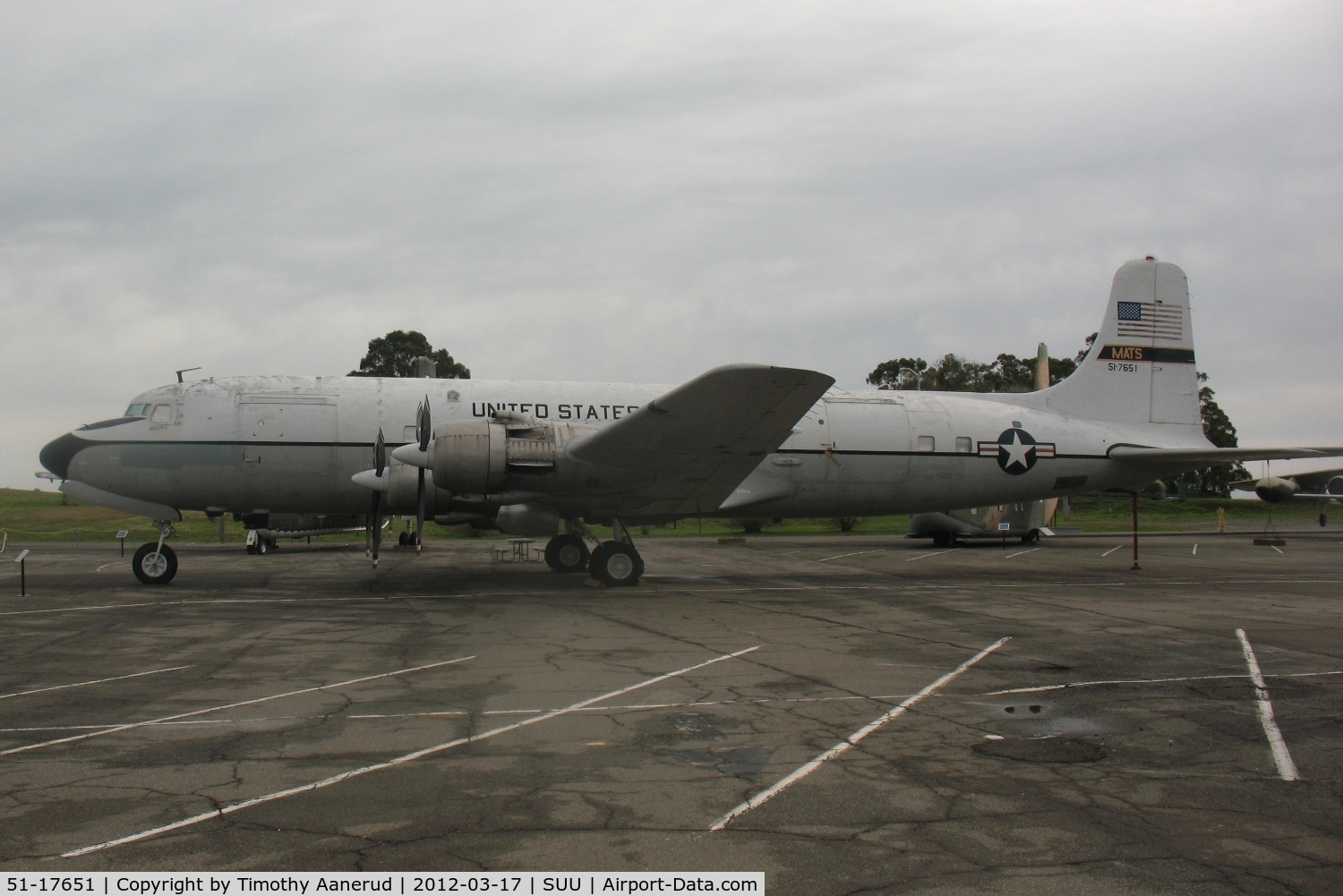 51-17651, 1951 Douglas VC-118B Liftmaster (R6D-1) C/N 43705, 1951 Douglas C-118A Liftmaster, c/n: 43705, Travis AFB